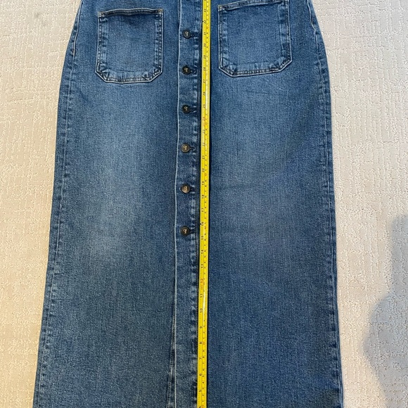 Pilcro Denim Button-Front Midi Skirt, Size 12 - Picture 7 of 13